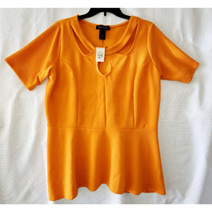 Ashely Stewart Plus Size14/16 Women Casual Knit Pullover Short Sleeves Top NWT